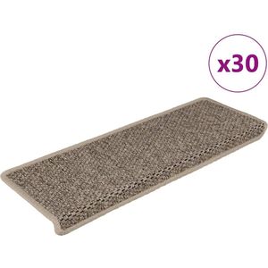 Trapmatten - Donkerbeige - Stof - 30 Stuks - Antislip