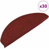 vidaXL Trapmatten Rood - 30 Stuks - 100% Naaldvilt