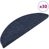 vidaXL Trapmatten Blauw - 30 Stuks - 100% Naaldvilt