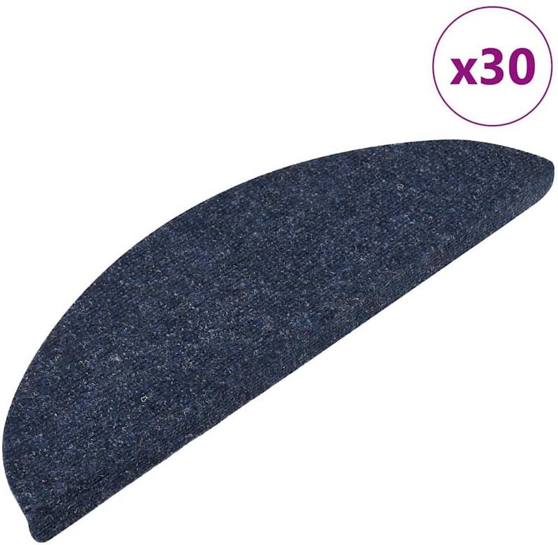 vidaXL Trapmatten Blauw - 30 Stuks - 100% Naaldvilt