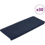 vidaXL Trapmat - Blauw - 100% Naaldvilt - 30 Stuks