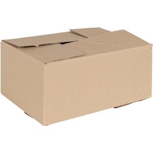 Kartonnen dozen in enkelgolfkarton van 30 tot 40 cm
