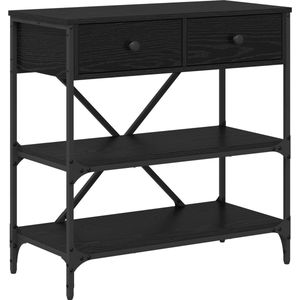 vidaXL Console Tafel - Zwart - Geengineerd Hout