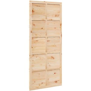 Rechthoekige Schuurdeur - Massief Grenenhout - Matte Afwerking - Rustiek