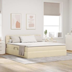 Emporius Gestoffeerd Bed 180x200 Met Opbergruimte Noris Tweepersoonsbed Lattenbodem Blauw Kronos 09