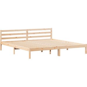 vidaXL - Bedframe - Massief Grenenhout - 200x210 cm