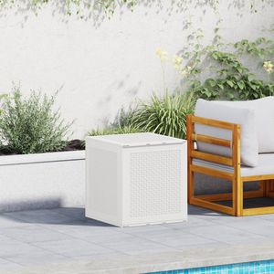 Opbergkist - Wit - Kunststof - Compact Ontwerp