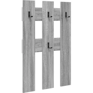 Kapstok Wandmontage 70cm, Verticaal Hoedenrek voor Muur, Moderne Houten Kapstok Boom voor Hoeden, Jassen, Tassen, Entryway Slaapkamer