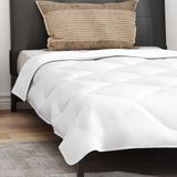vidaXL - Dekbedovertrekset - Wit - Microfibre - 2 Stuks