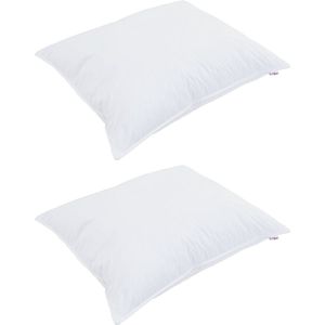 vidaXL Winter Dekbed Set - Wit - Microfibre en Katoen - 3 Stuks