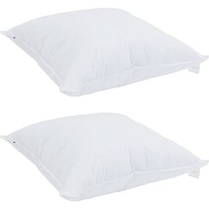 vidaXL Winter Dekbed Set - Wit - Microfibre en Katoen - 3 Pcs
