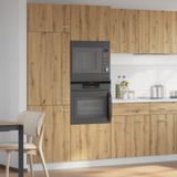 vidaXL Magnetronkast Lyon 60x57x207 cm bewerkt hout ambachtelijk eiken
