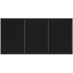 vidaXL - 7-delige Tuin Eetset - Zwart - Poly Rattan