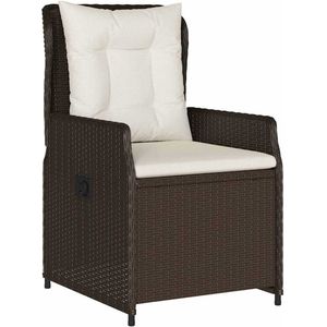 vidaXL - 5-delige Tuinset - Bruin - Poly Rattan