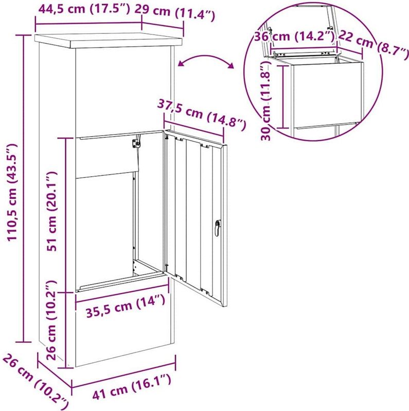 Outdoor Parcel Drop Box - Veiligheid - Waterbestendig - Duurzaam