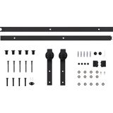 Rustieke Schuifdeur - Bruin - Massief Grenenhout