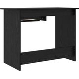 vidaXL Bureau - Zwart Eiken - Bewerkt Hout - Compact Ontwerp