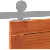 Schuifdeur - Bruin - Massief Hout - Gewaxte Afwerking