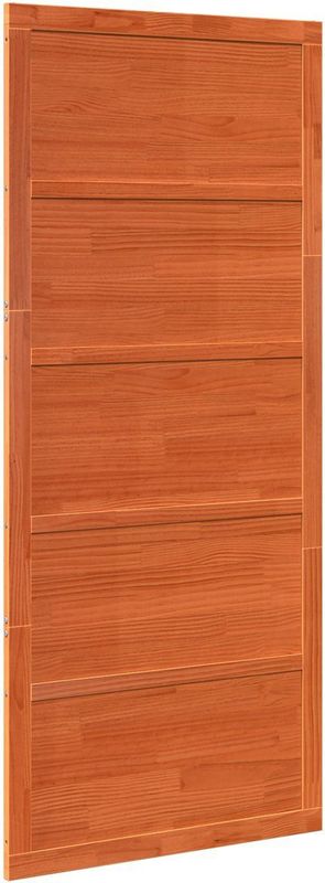 Schuifdeur - Bruin - Massief Hout - Gewaxte Afwerking