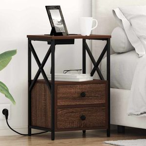 Nachtkastje Elora 3 laden - wit - Modern Finori