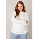 Base Level - Yanara - Gebreide Trui - Ecru - Lange Mouwen