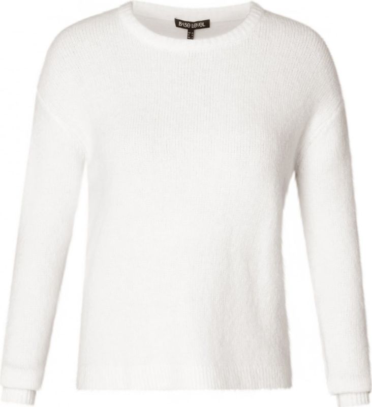 Base Level - Yanara - Gebreide Trui - Ecru - Lange Mouwen