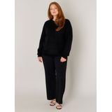 Base Level - Yanara - Gebreide Trui - Zwart