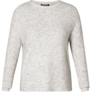 Base Level - Gebreide Trui - Grey Melange - Met Wol