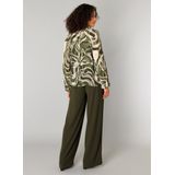 YEST - Carmen - Blousetop - Army Green - Viscose - Semi-transparant