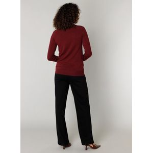 Yest - Top - Donkerrood - Fijn Gebreid
