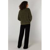 Yest - Gebreid Vest - Donkergroen - Met Wol