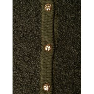 Yest - Gebreid Vest - Donkergroen - Met Wol