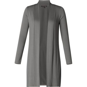 Base Level - Yayla Long - Vest - Donkergrijs - Zonder Sluiting