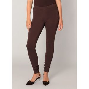 Base Level - Jeggings - Bruin - Prettig Materiaal in Skinny Fit-Look