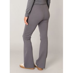 Base Level - Flared High Waist Broek - Grijs