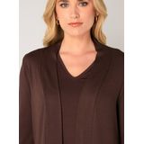 Base Level - Vest Yayla - Bruin - Van Elastisch Tricot