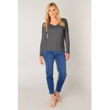 Base Level - Top - Grijs - Fijn Gebreid