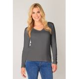 Base Level - Top - Grijs - Fijn Gebreid