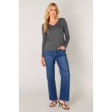 Base Level - Top - Grijs - Fijn Gebreid