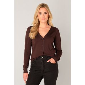 Base Level - Gebreid Vest - Donkerbruin