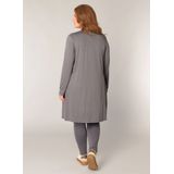 Base Level Curvy - Lang Vest - Grijs - Fijn Gebreid