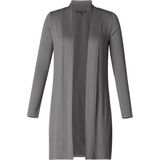 Base Level Curvy - Lang Vest - Grijs - Fijn Gebreid