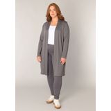 Base Level Curvy - Lang Vest - Grijs - Fijn Gebreid