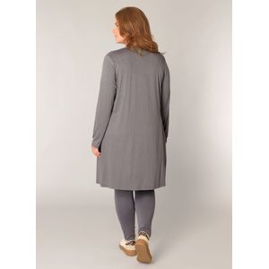 Base Level Curvy - Lang Vest - Grijs - Fijn Gebreid