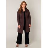 BASE LEVEL CURVY - Ayla Long Vest - Bruin