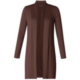 BASE LEVEL CURVY - Ayla Long Vest - Bruin