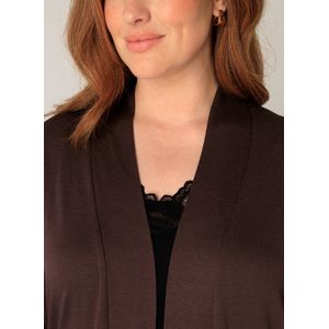 BASE LEVEL CURVY - Ayla Long Vest - Bruin