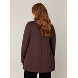 Base Level Curvy - Fijn Gebreid Vest - Donkerbruin