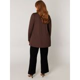 Base Level Curvy - Fijn Gebreid Vest - Donkerbruin