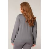 BASE LEVEL CURVY - Yvonne Vest - Donkergrijs